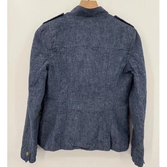 Banana Republic Linen Denim Blazer Jacket - Picture 3 of 10